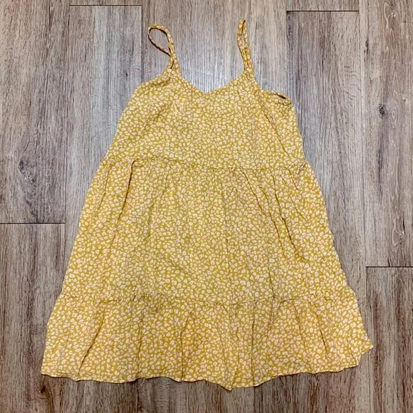 Billabong floral yellow dress large - Picture 1 of 7